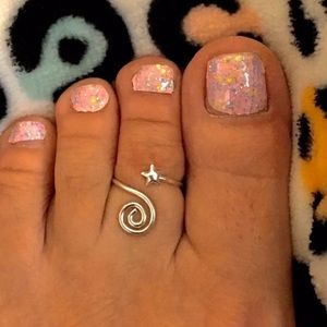 Sterling Silver Shooting Star Toe Ring